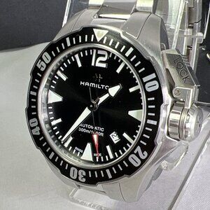 Hamilton Automatic Date Watch H776050 H77605135 Dive Diver Watch w/ Box